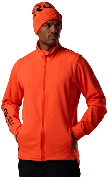 Pánská mikina Rossignol Hero Stretch Fleece Jacket Neon Red RLPML11-316 26/27