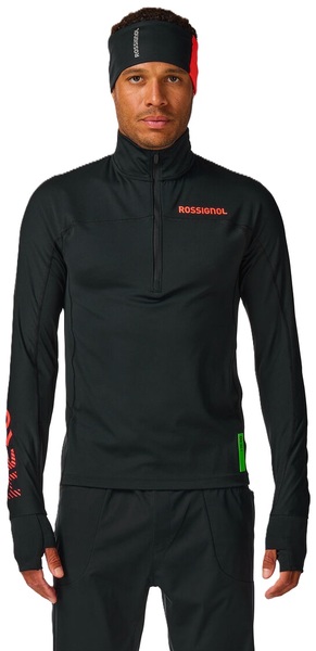 Pánský funkční rolák Rossignol Hero Half Zip First Layer Black RLPML12-200 26/27