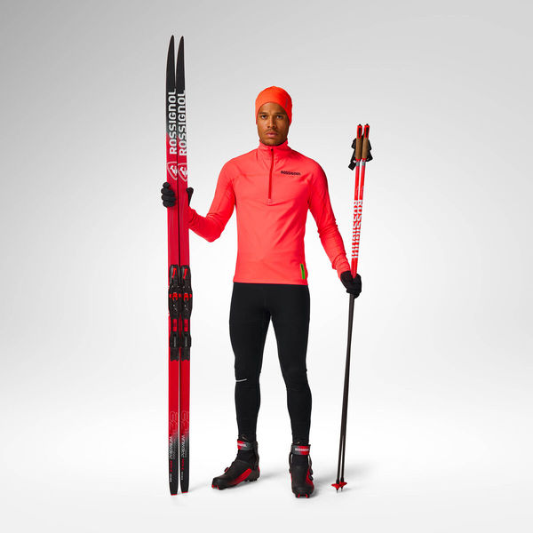 Pánský funkční rolák Rossignol Hero Half Zip First Layer Neon Red RLPML12-316 26/27