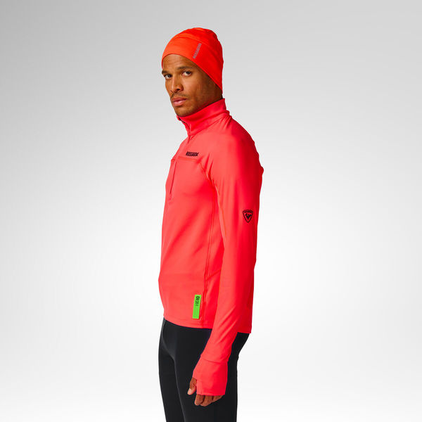 Pánský funkční rolák Rossignol Hero Half Zip First Layer Neon Red RLPML12-316 26/27