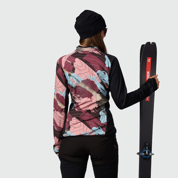 Dámská skialpová outdoorová mikina Northfinder Zliechova 2 Brushcolor MI-46252SKP-694 26/27