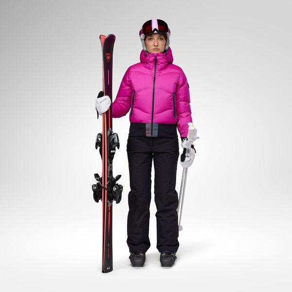 Dámská bunda Rossignol Snowblaze Down Bomber Ski Jacket Women's Electric Fuchsia RLPWJ37-A26 26/27