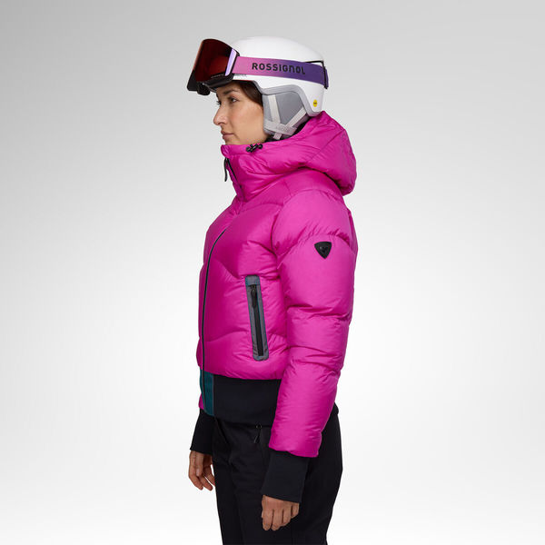 Dámská bunda Rossignol Snowblaze Down Bomber Ski Jacket Women's Electric Fuchsia RLPWJ37-A26 26/27