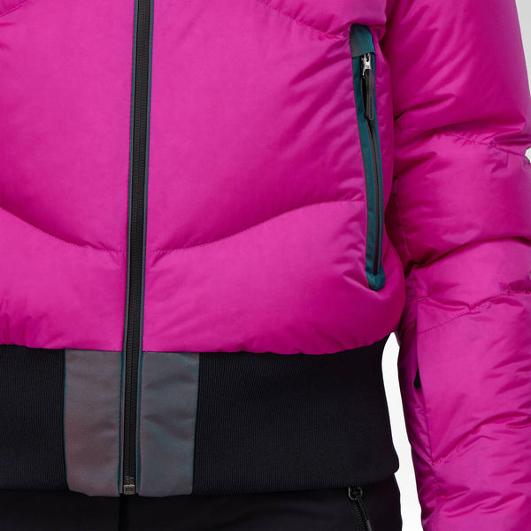 Dámská bunda Rossignol Snowblaze Down Bomber Ski Jacket Women's Electric Fuchsia RLPWJ37-A26 26/27