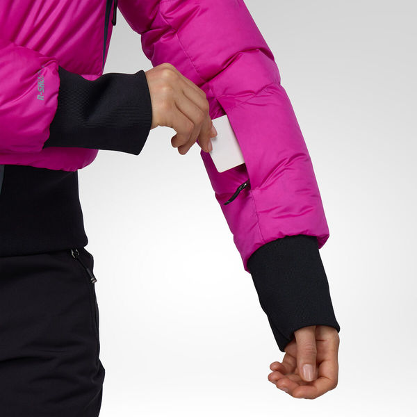 Dámská bunda Rossignol Snowblaze Down Bomber Ski Jacket Women's Electric Fuchsia RLPWJ37-A26 26/27