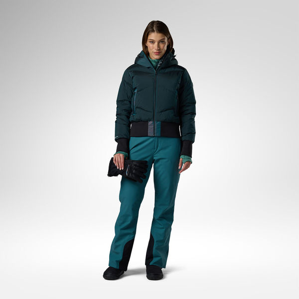 Dámská bunda Rossignol Snowblaze Down Bomber Ski Jacket Women's Transformative Teal RLPWJ37-A29 26/27