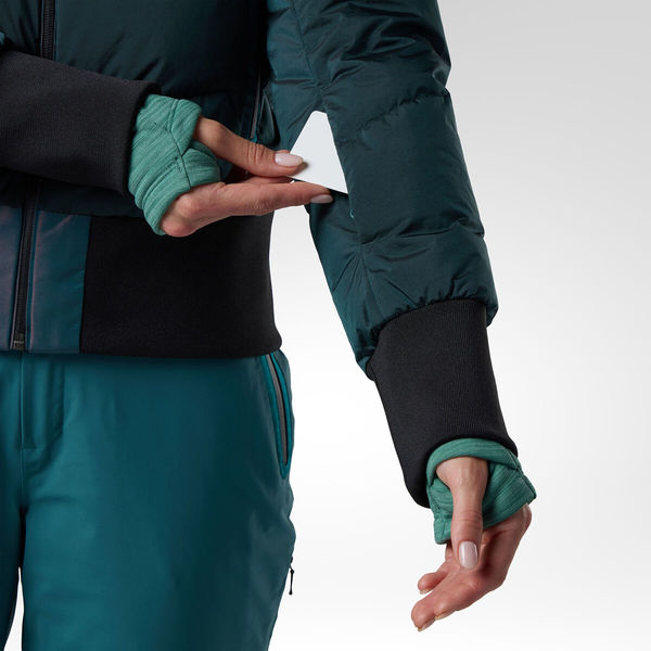 Dámská bunda Rossignol Snowblaze Down Bomber Ski Jacket Women's Transformative Teal RLPWJ37-A29 26/27