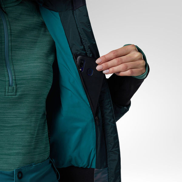 Dámská bunda Rossignol Snowblaze Down Bomber Ski Jacket Women's Transformative Teal RLPWJ37-A29 26/27