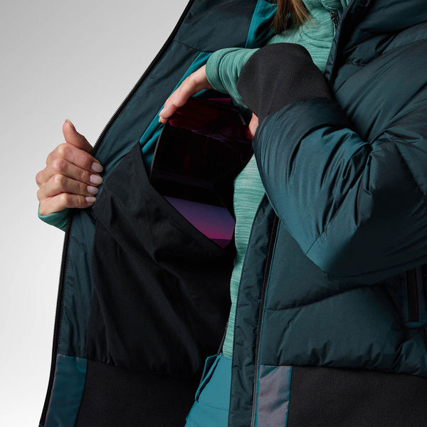 Dámská bunda Rossignol Snowblaze Down Bomber Ski Jacket Women's Transformative Teal RLPWJ37-A29 26/27