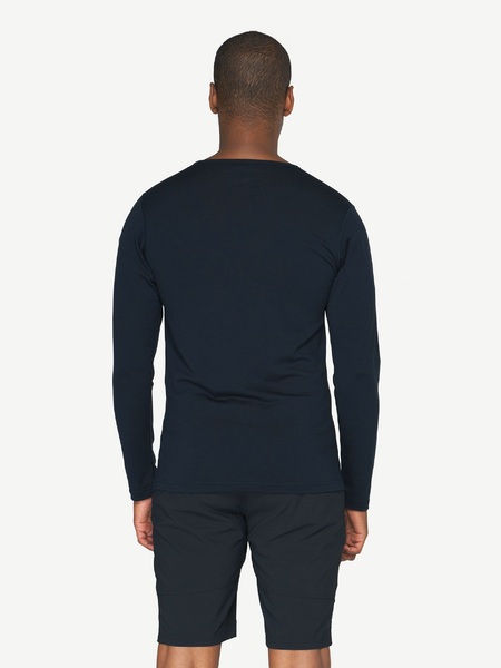 Pánské lehké vlněné triko Devold Breeze Merino 150 Shirt Man GO 180 221 A 284A Ink 26/27