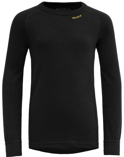 Dětské merino termo triko Devold Duo Active Merino Shirt Jr Junior Black GO 237 223 A 950B 26/27