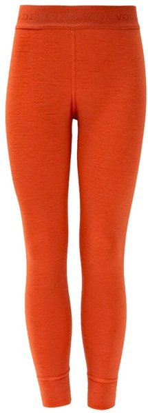 Dětské merino termo kalhoty Devold Duo Active Merino Longs Kid Brick GO 237 106 A 087A 26/27
