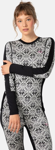 Dámské Merino triko Kari Traa Anna Long Sleeve Black 623837 26/27