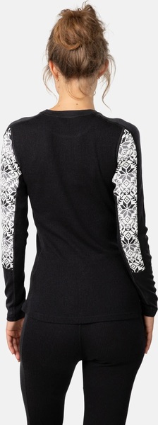 Dámské Merino triko Kari Traa Anna Long Sleeve Black 623837 26/27