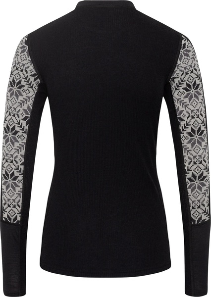 Dámské Merino triko Kari Traa Anna Long Sleeve Black 623837 26/27