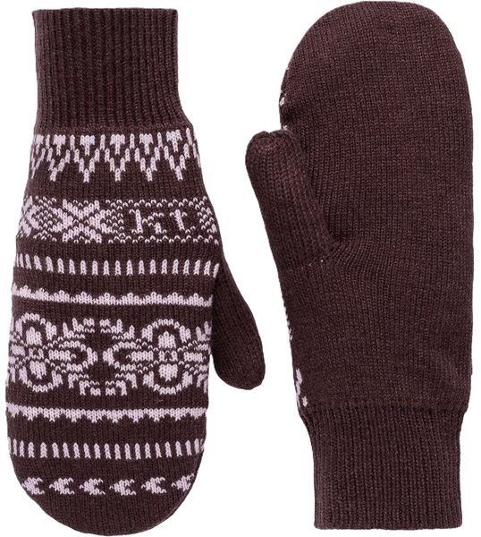 Dámské pletené rukavice palčáky Kari Traa Selma Knit Mittens Cocoa Powder 611560 26/27