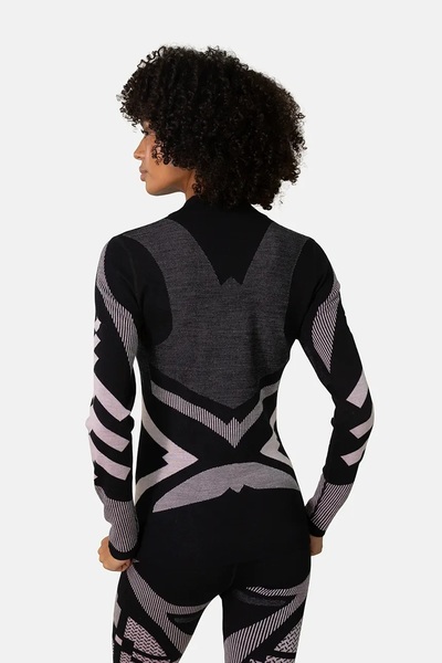 Dámské funkční triko se stojáčkem Kari Traa Faith Hz Merino Black 623594 26/27