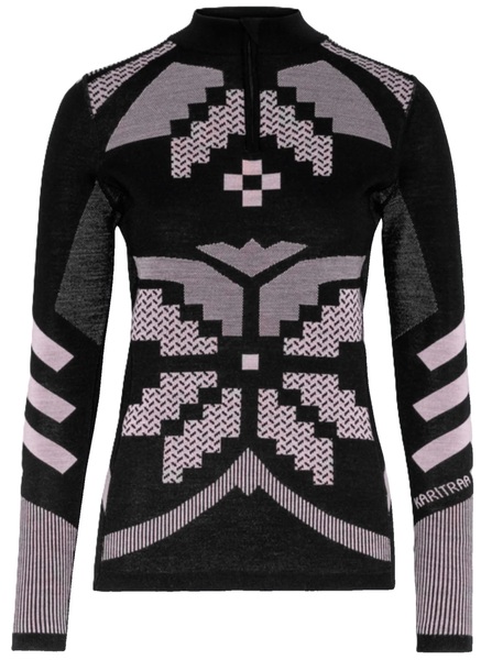 Dámské funkční triko se stojáčkem Kari Traa Faith Hz Merino Black 623594 26/27