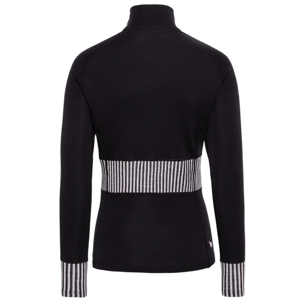 Dámské funkční merino triko Kari Traa Ines Half Zip 100% merino Black 624018 26/27
