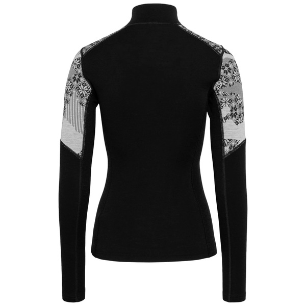 Dámské funkční merino triko Kari Traa Olea Half Zip 100% merino Black 624015 26/27