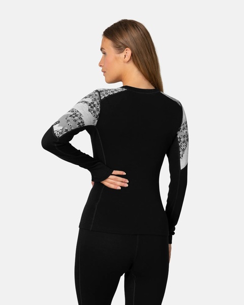 Dámské Merino Triko Kari Traa Olea Long Sleeve 100% merino Black 624016 26/27