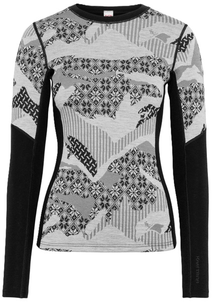 Dámské Merino Triko Kari Traa Olea Long Sleeve 100% merino Black 624016 26/27