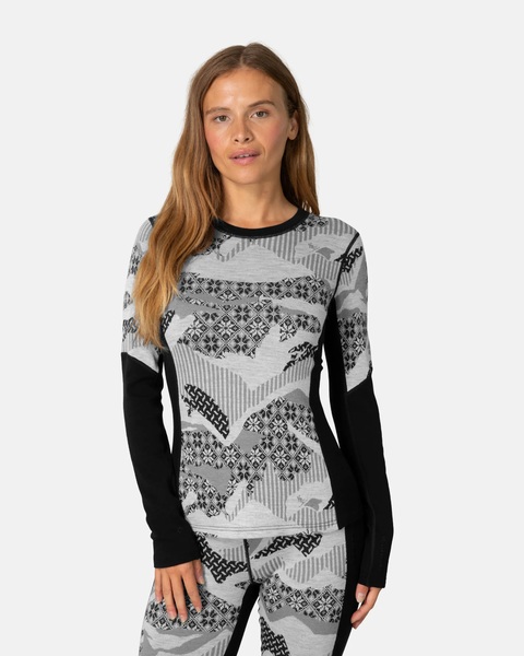 Dámské Merino Triko Kari Traa Olea Long Sleeve 100% merino Black 624016 26/27