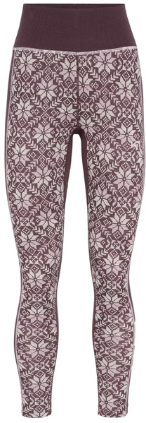 Dámské funkční kalhoty/legíny Kari Traa Anna High Waist Pants Cocoa Powder 623838 26/27