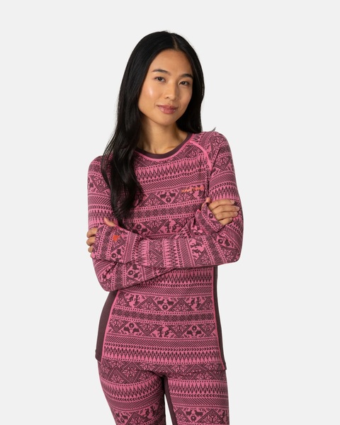 Dámské Merino Triko Kari Traa Tale Longsleeve Cocoa Powder 623923 26/27