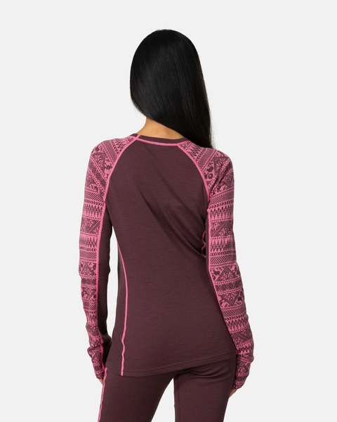 Dámské Merino Triko Kari Traa Tale Longsleeve Cocoa Powder 623923 26/27