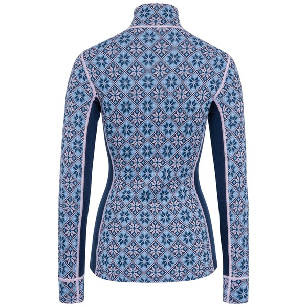 Dámské Merino Triko Kari Traa Rose Half Zip Rocea Dark Navy Blue 622691 26/27