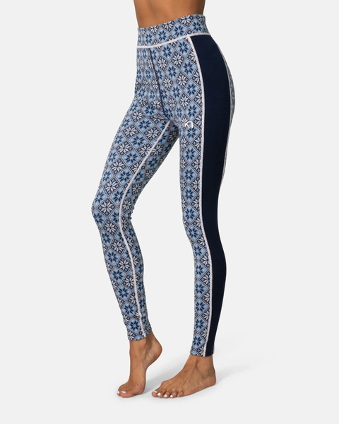 Dámské funkční kalhoty/legíny Kari Traa Rose High Waisted Baselayer Pants Merino Rocea Dark Navy Blue 622873 26/27