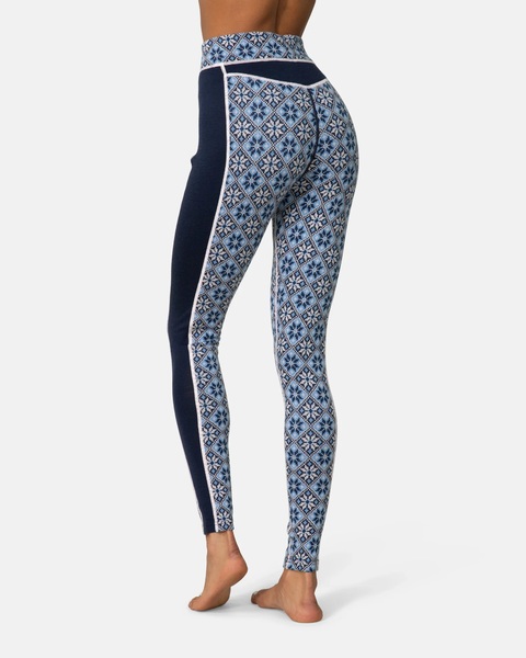 Dámské funkční kalhoty/legíny Kari Traa Rose High Waisted Baselayer Pants Merino Rocea Dark Navy Blue 622873 26/27