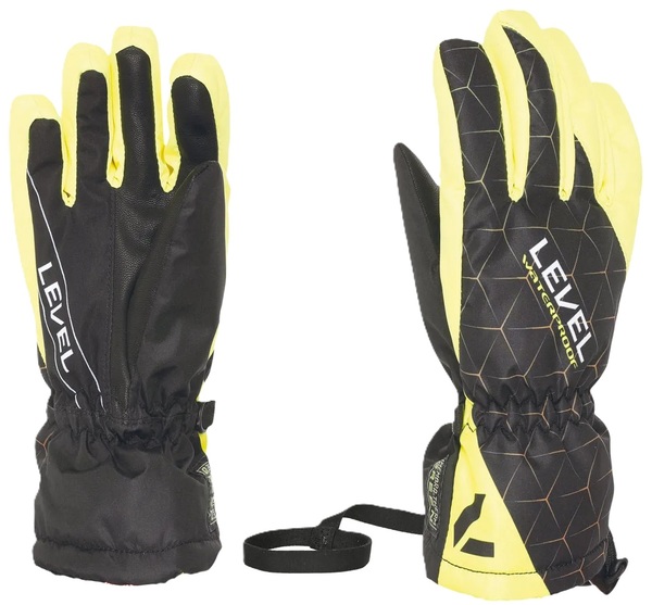Dětské rukavice Level Funny Black Yellow 4196JG.47 26/27