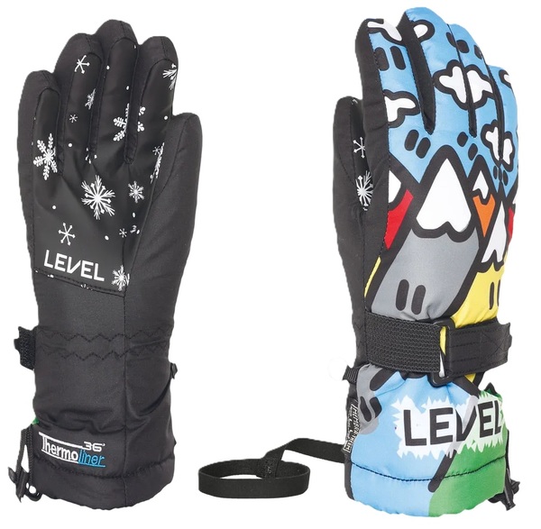 Dětské rukavice Level Junior PK Rainbow 4153JG.39 26/27